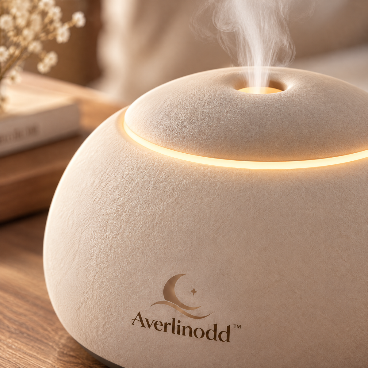 Averlinodd™ Quiet Mist Bedside Diffuser | Soft-Glow Bedroom Aroma & Ambient Mist Companion