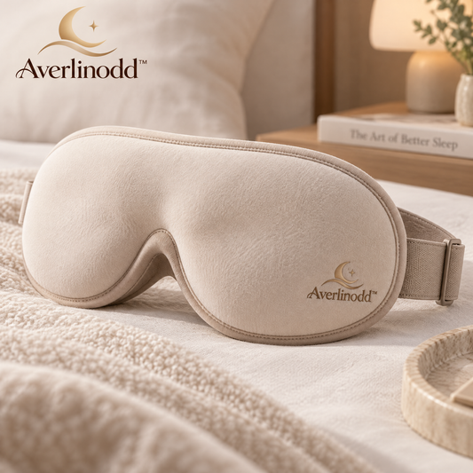 Averlinodd™ Soft Sleep Eye Mask | Light-Blocking Comfort Mask for Home, Travel & Naps