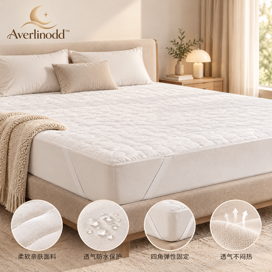 Averlinodd™ Cloud-Soft Quilted Mattress Topper | Plush 2-Inch Bed Pad with Corner Straps