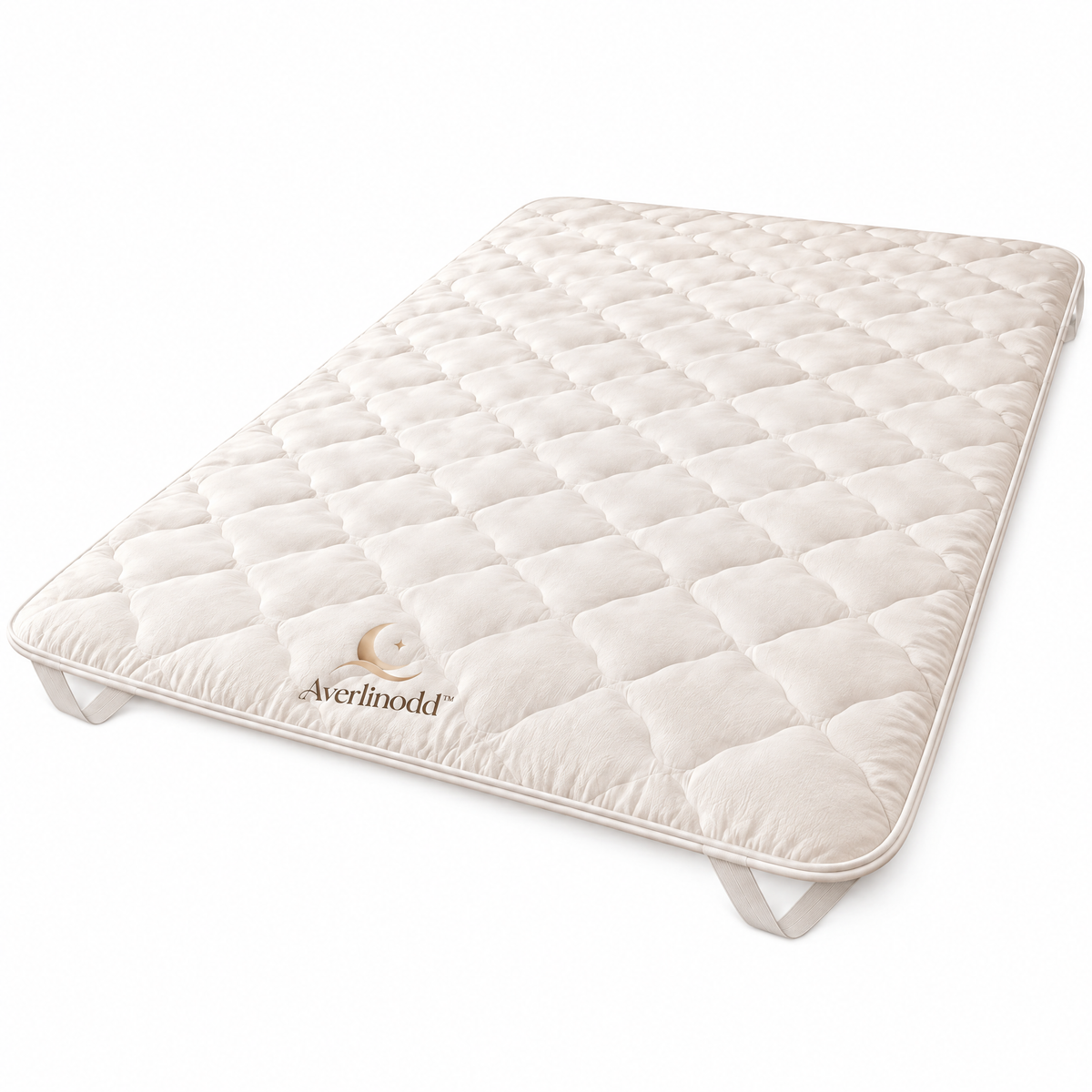 Averlinodd™ Cloud-Soft Quilted Mattress Topper | Plush 2-Inch Bed Pad with Corner Straps