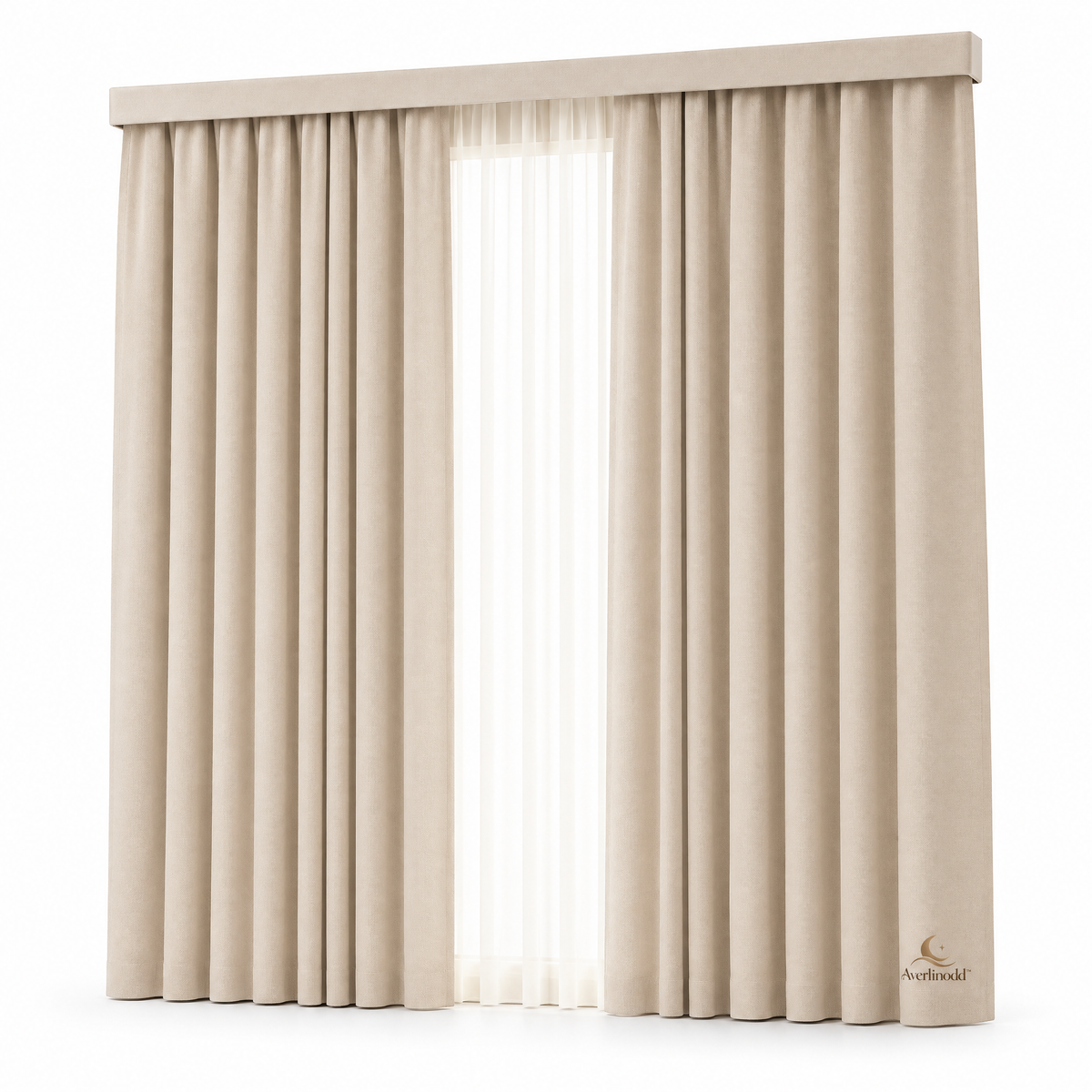 Averlinodd™ Soft Drape Curtain Panel | Cozy Textured Window Curtain for Bedroom & Living Spaces
