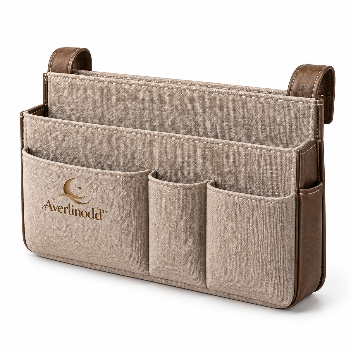 Averlinodd™ Bedside Hanging Organizer | Multi-Pocket Storage Caddy for Bed, Sofa & Nightstand
