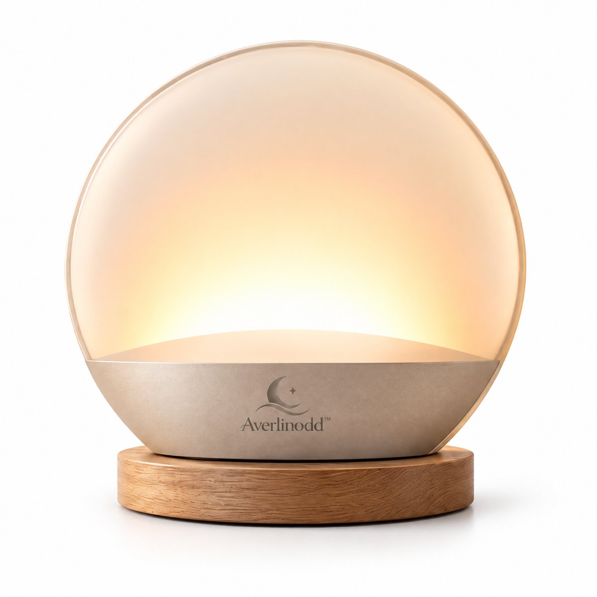 Averlinodd™ Halo Glow Bedside Lamp | Soft Ambient Nightstand Light for Cozy Bedrooms