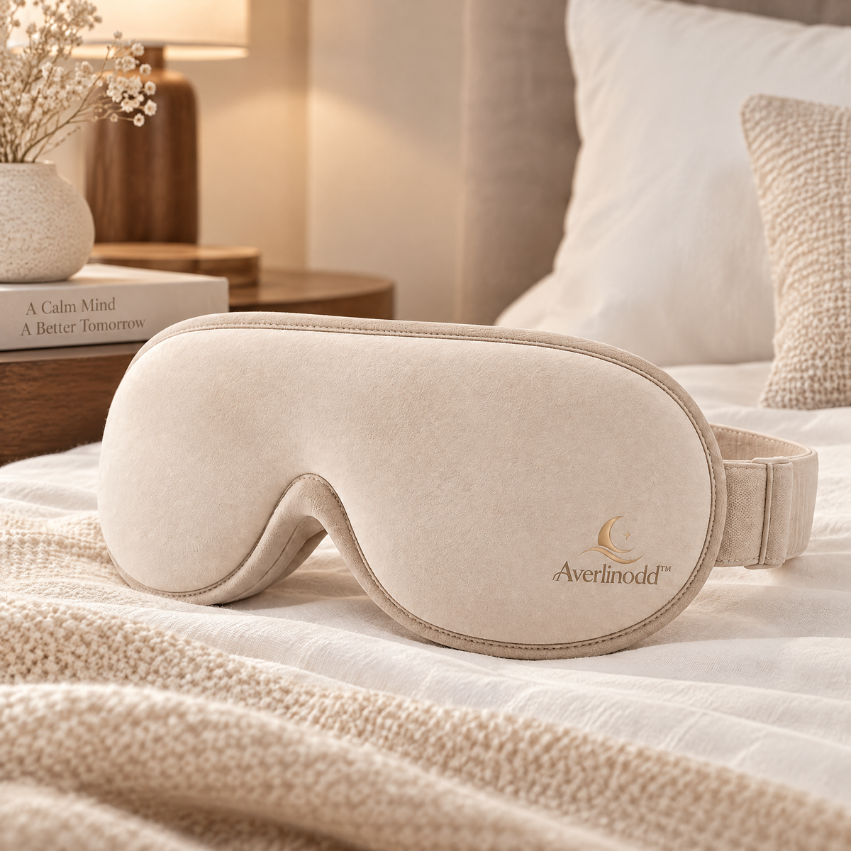 Averlinodd™ Soft Sleep Eye Mask | Light-Blocking Comfort Mask for Home, Travel & Naps