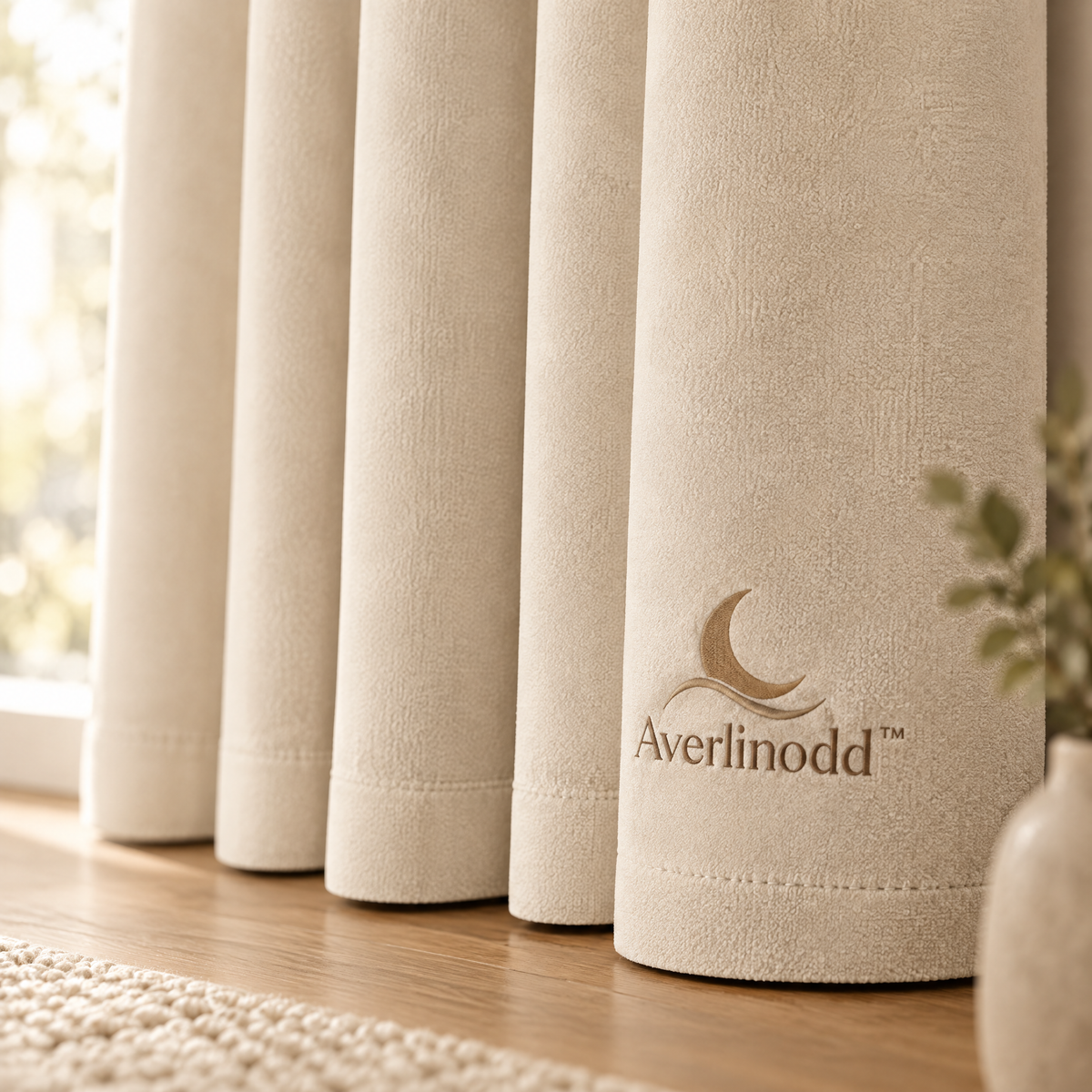 Averlinodd™ Soft Drape Curtain Panel | Cozy Textured Window Curtain for Bedroom & Living Spaces