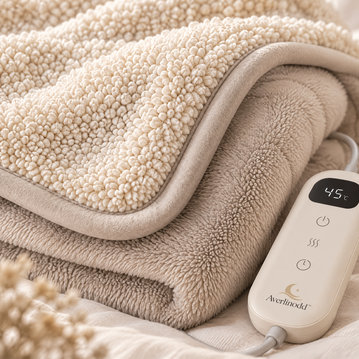 Averlinodd™ Heated Comfort Throw | Plush Electric Blanket with Adjustable Warmth & Timer Control